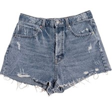 Wild Fable High Rise Distressed Denim Cutoff Shorts   Size 8  Button Fly