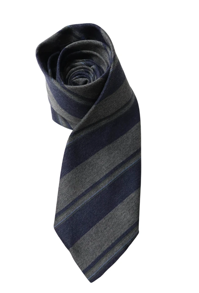 Corbata CAPTAIN Para Hombre Talla Única Multicolor Punta Rayas Clásica Formal Mezcla de Lana Foto 2 de 4