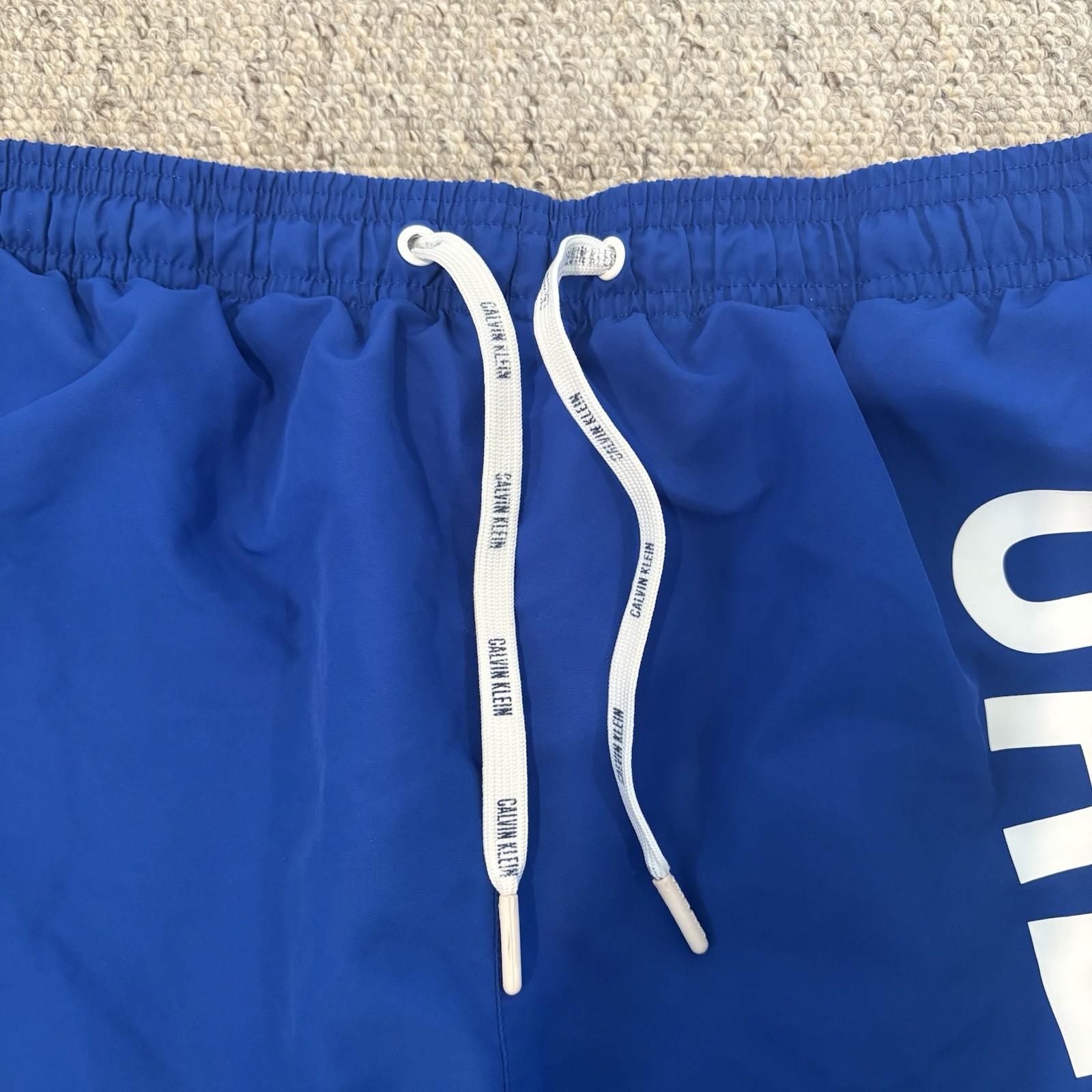 Calvin Klein Blue Logo Swim Shorts - Men’s Size XL image 7