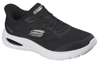NEW MENS SKECHERS SLIP INS SKECH AIR SUMMITS Black White MESH Shoes AUTHENTIC