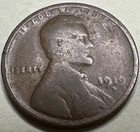 1919 D Lincoln Wheat Cent Penny 9799N