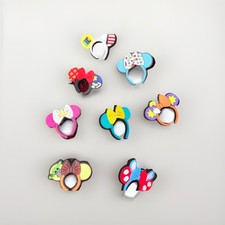 Disney Mickey Mouse Shoe Charms Accessories Fits Crocs 8 Total, Toy Story Stitch