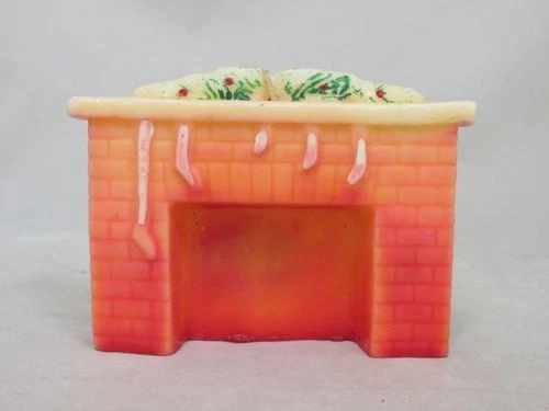 Vintage Tavern Gurley FIREPLACE Candle (RARE Night Before Christmas Set) 1940s video thumbnail