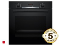 Bosch HBA574BB3 Pyrolyse Backofen Schwarz Eek:A+ Pizza, Automatik, 71 L