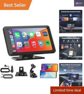Tragbares 7 Zoll Autoradio mit Sprachsteuerung - Bluetooth CarPlay & Android Auto