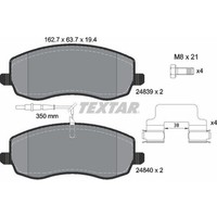 Textar 2483901 Bremsbelagsatz FüR Citroen Peugeot Fiat Lancia C8 807 Ulysse Ea