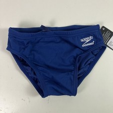 Speedo Boy's Swimsuit Brief Endurance Solid Youth Navy Blue Size 26