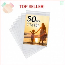 50 Pack Acid-Free Crystal Clear Sleeves Storage Bags for 11x14 Art Prints/Pictur