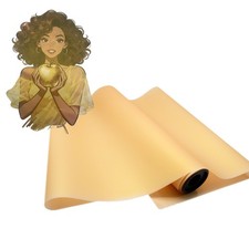 US Stock 23.6in x 32.8ft DTF Golden Glitter Transfer Film Cold Peel