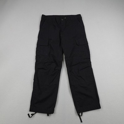 Carhartt Pants Mens 36x30 Black Regular Cargo WIP Work In Progress Ripstop