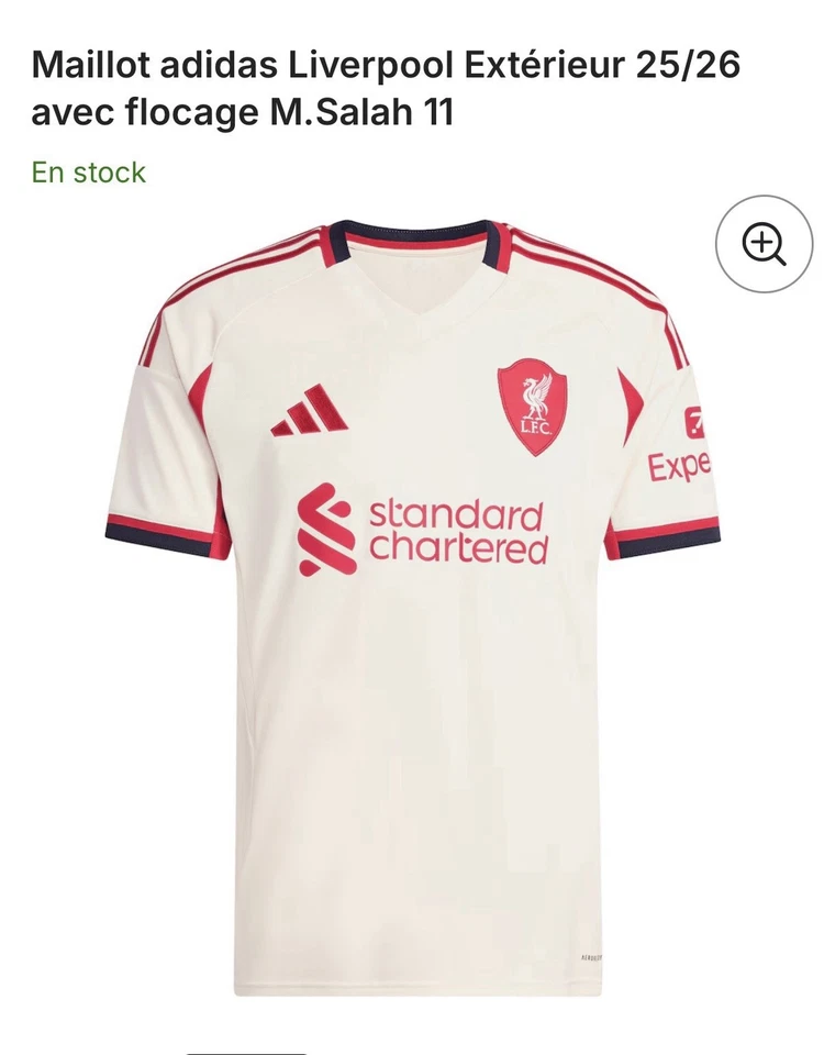 Maillot Liverpool / M.SALAH (S/M/L/XL) 2025/2026 - Photo 2/3