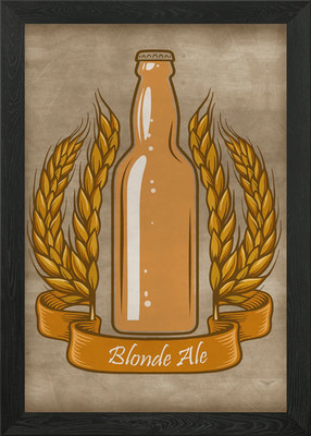Blonde Ale gerahmtes Wandbild Poster Leinwanddruck Bild
