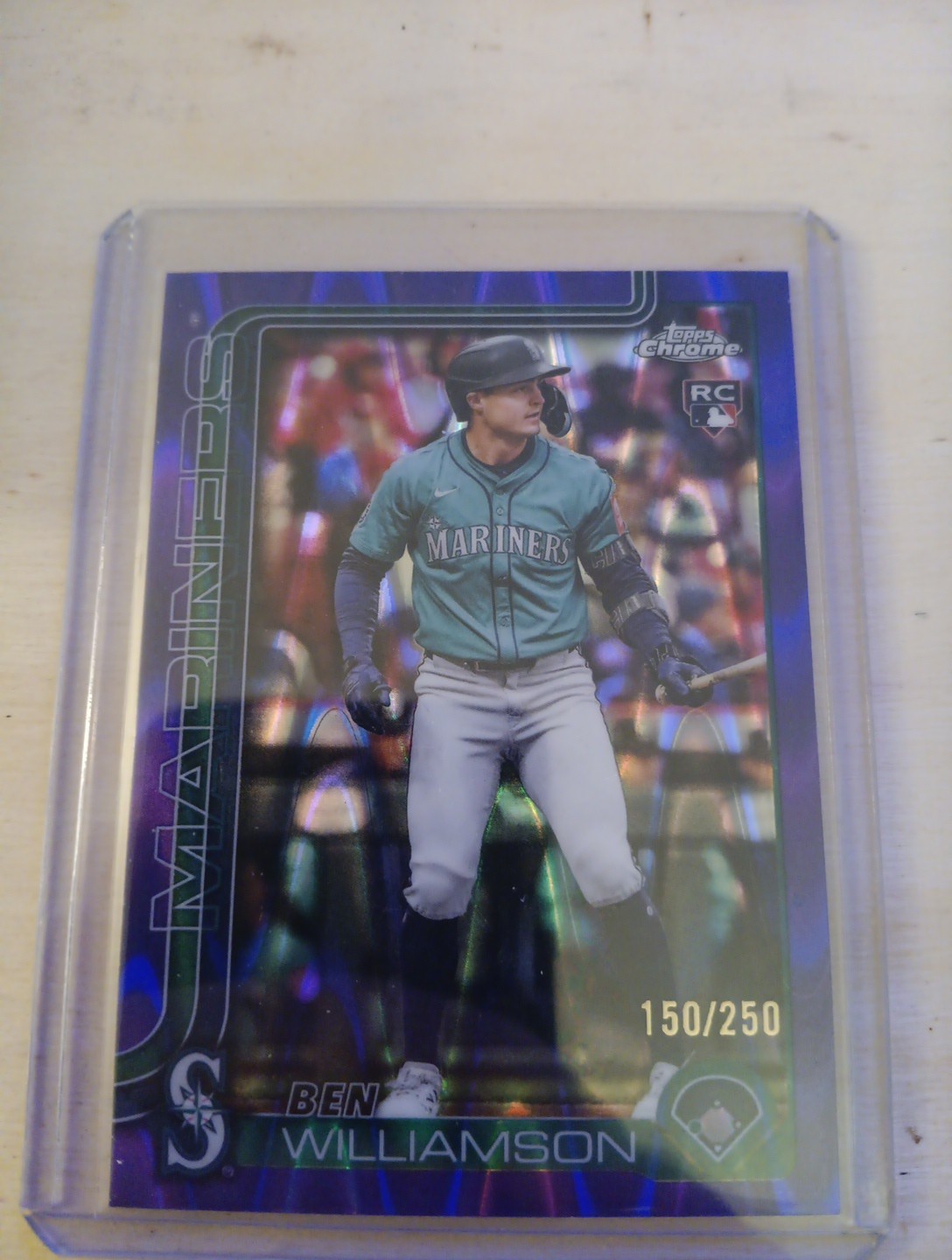 2025 Topps Chrome Update #USC168 Ben Williamson Purple Refractors #/250
