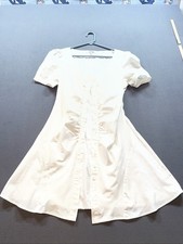 Women’s white button down dress by Peiran size L