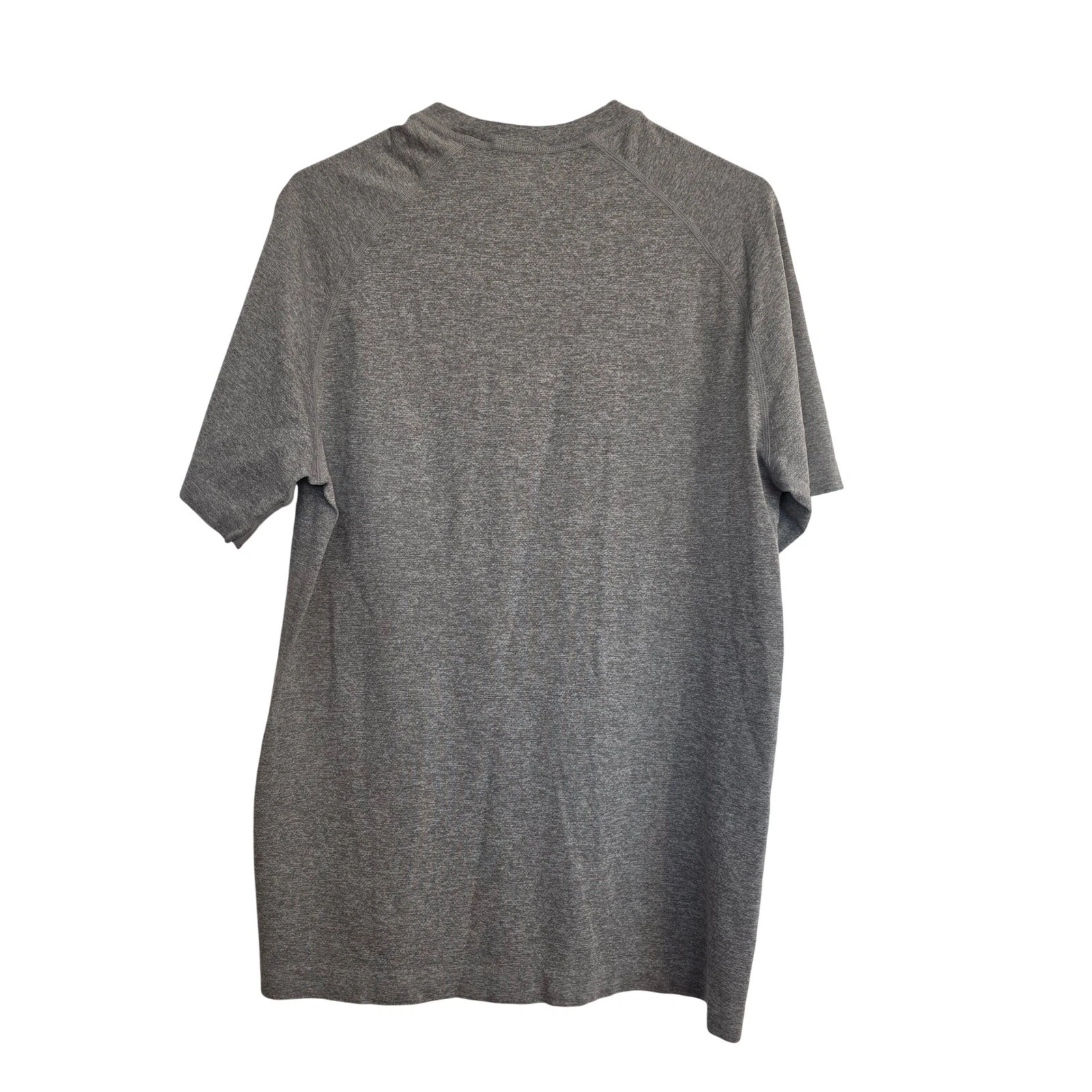 Fabletics Heathered Gray Short Sleeve Athletic T Shirt Mens Size Medium