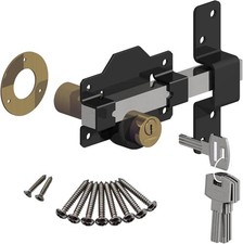 Long Throw Gate Lock Double Lock 70mm Stainless Steel for Wooden Garden Door UK
