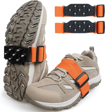 Ice Cleats Snow Traction Cleats for Walking on Snow and Ice Mid-Sole Non-Slip Cr