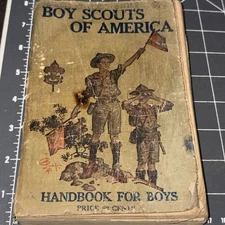 Vintage Boy Scouts Of America Handbook For Boys 1921. 23 edition