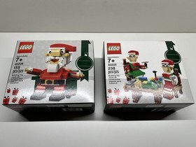 LEGO Holiday  Santa Claus 40206  and Christmas Elves 40205 Brand New / Sealed