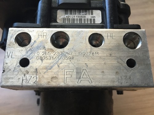 VAUXHALL CORSA VXR ABS PUMP 0265950513 0265230287 13277811 IDENT FA - Picture 2 of 6
