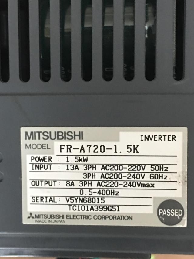 MITSUBISHI inverter FR-A720-1.5K FRA7201.5K Refurbished 2-5 days delivery  eBay