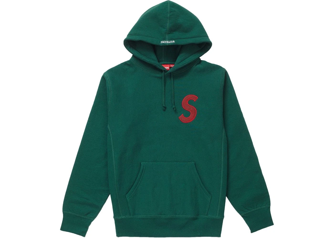 Supreme S Logo Hooded Sweatshirt LARGE