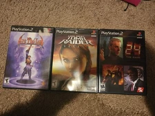 Lot of 3 PS2 Playstation 2 Arc The Lad,Tomb Raider Legends And 24 The Game