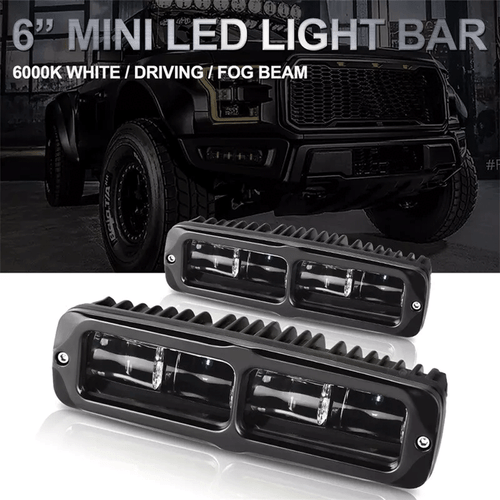 2X 6inch LED Work Light Bar Spot Pods Fog Lamp Offroad Driving Truck SUV ATV 4WD - Bild 3 von 17