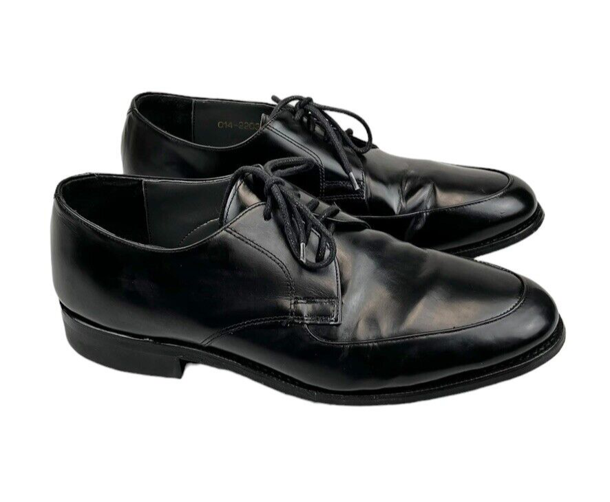 Towncraft Mens Leather Oxford Dress Shoes Black Size 10.5 D 