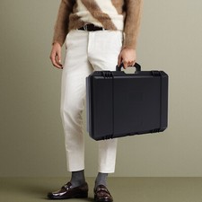 Waterproof Plastic Suitcase Display Storage Case 15 Slots Watch Storage Box Case