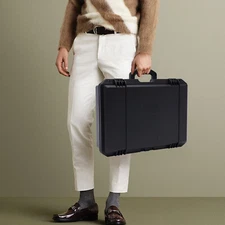 Watch Case for 15 Watches Collectors Display Storage Briefcase Watch Storage Box