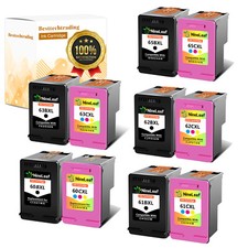 65XL 63XL 62XL 61XL 60XL Black Color Ink Cartridge refilled FOR HP Printer LOT