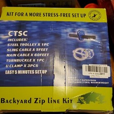 Backyard Zip Line Kit 60 Foot Zip Line Kit for Kids and Adult Less Then 250lb