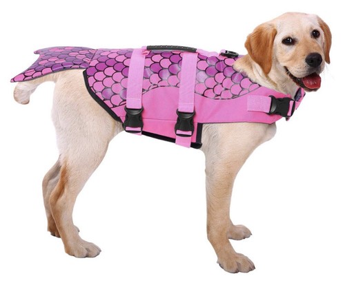 Mermaid Dog Life Vest or Halloween Costume - 2XL (60-120lbs) - Picture 7 of 9