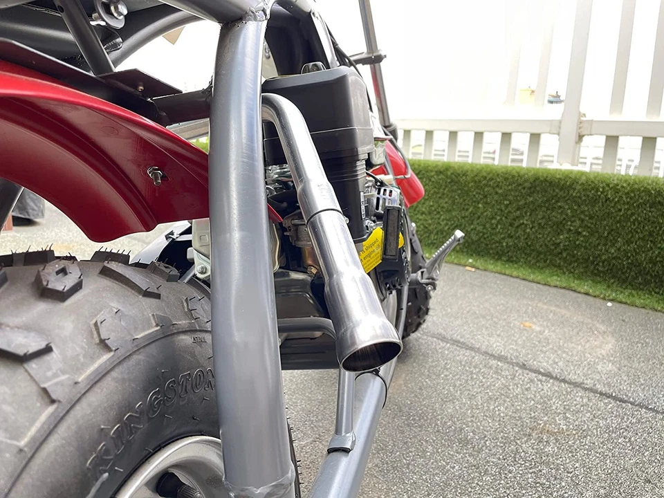 Tubo de escape 3 estágios para mini bicicleta Coleman CT200U BT200X 212 196cc Go Kart - Imagem 3 de 4