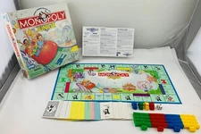 1999 Monopoly Junior Game by Parker Brothers Complete Very Good Cond FREE SHIP