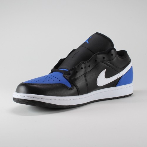 Nike Air Jordan 1 Low 'Black Royal Toe' Blue 553558-042 Men's Size 11.5 Shoes - Picture 6 of 13