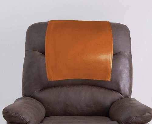 Recliner Headrest Cover Chair Protector Sofa Furniture Leather Slipcover Black 1 - Picture 3 of 10