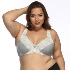 Women Plus Size DDD FG H Minimizer Bra Full Coverage Underwire Bralette Lingerie