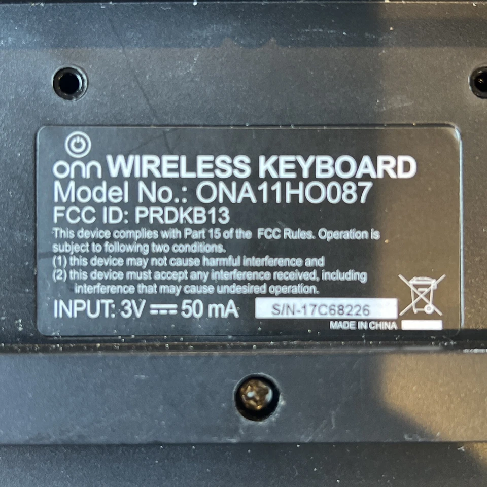 Onn ONA11HO087 Wireless Keyboard - Image 3 of 3