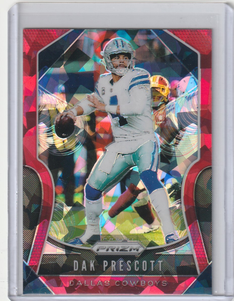 DAK PRESCOTT Cowboys 2019 Panini Prizm #37 Red Ice Prizm Parallel Card