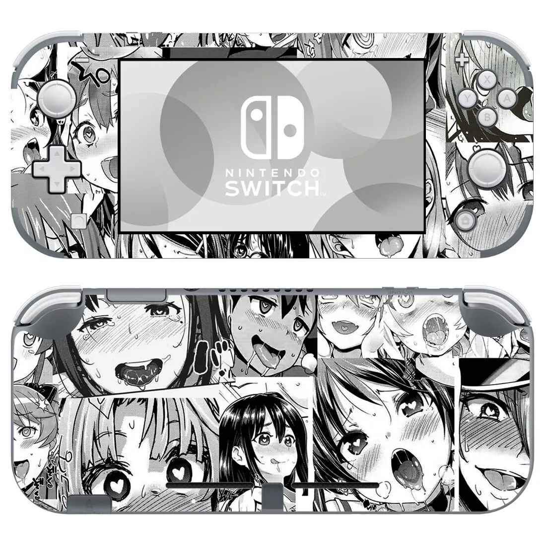 Nintendo Switch Lite Console Ahegao Anime Sexy Girls Skins Decal Sticker  Warp