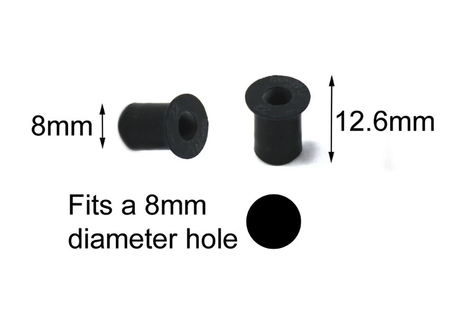 10x Moto/Ducati parabrisas Tornillos - Acero Inoxidable + Goma Well Nueces m4 - Imagen 4 de 4