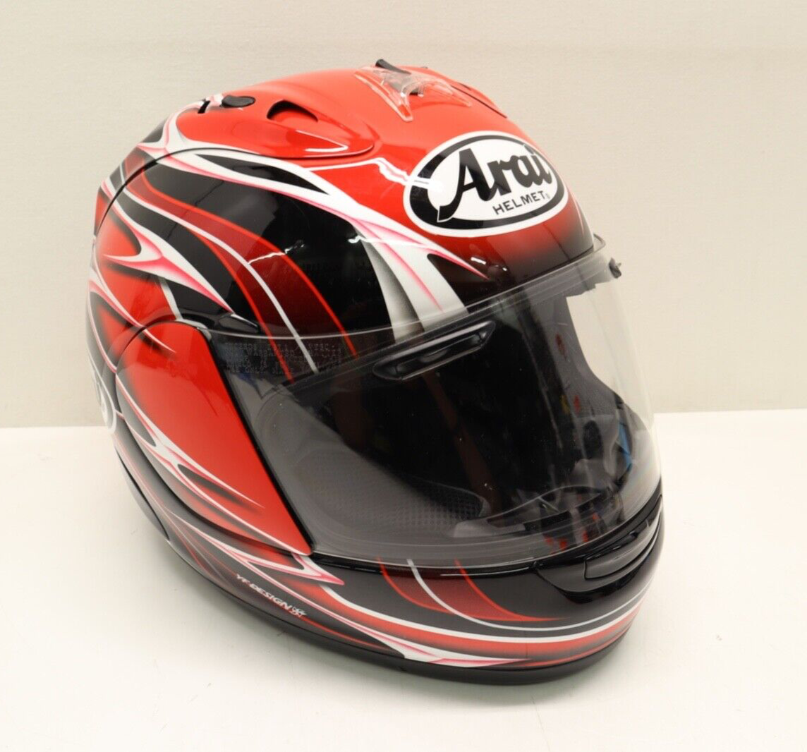 ARAI CORSAIR-V Full Face Motorcycle Helmet Red, Black, White Size XL 61-62cm