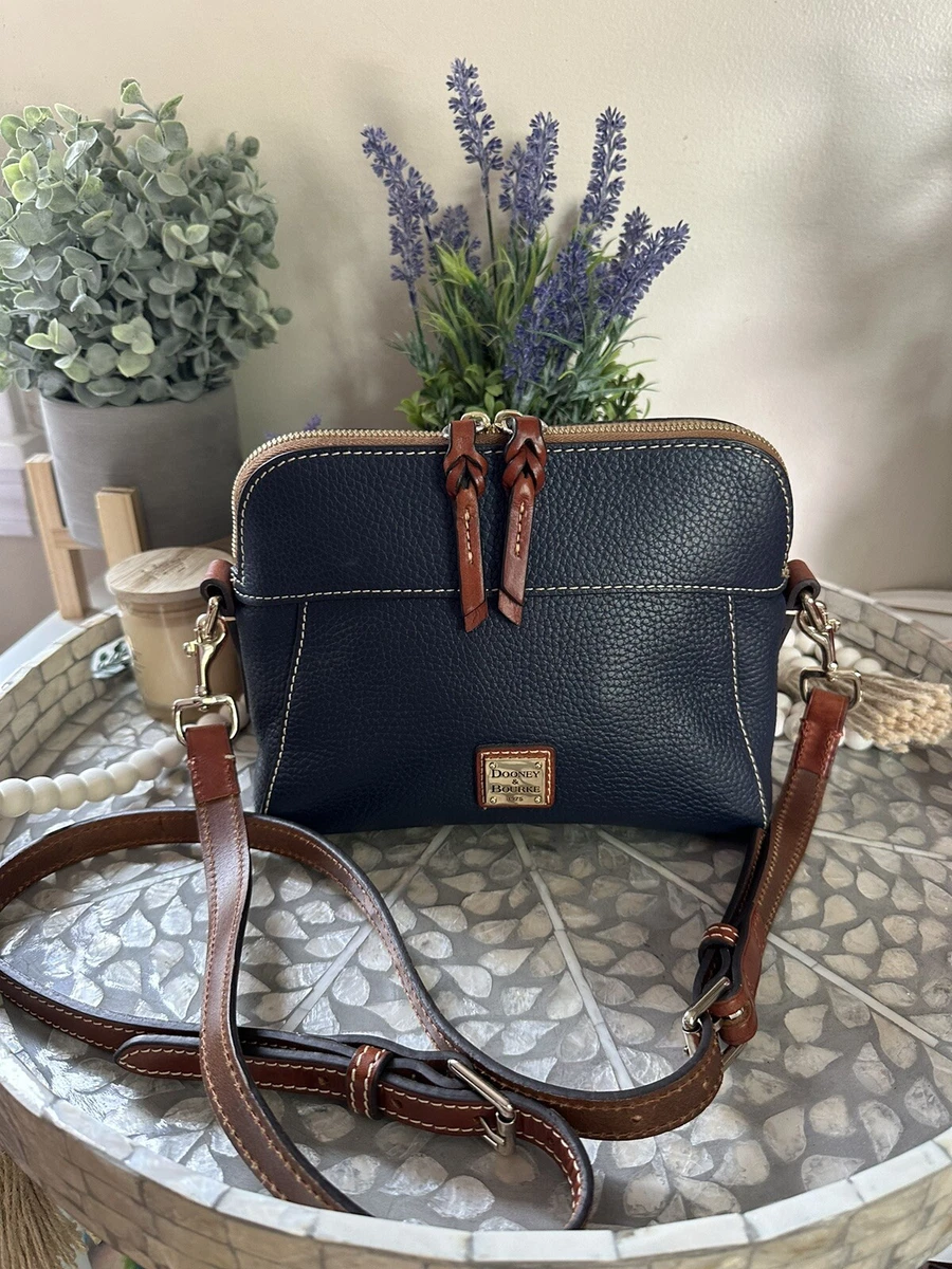 Dooney & Bourke Pebble Grain Crossbody Saddle Bag Shoulder Bag