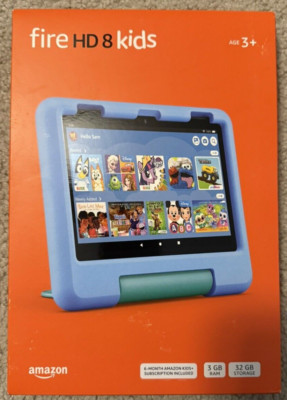 BRAND NEW AMAZON FIRE HD 8 KIDS TABLET 32GB 2024 12TH GEN BLUE SEALED NIB