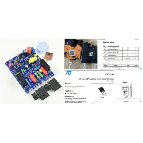 1 par de placas amplificadoras de potencia de audio de doble canal QUAD405 100W +/- 50 V ensambladas - Imagen 2 de 5
