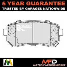 Brake Pads Set Rear Motaquip Fits ix35 i20 i30 ix20 Sportage Cee'D Rio