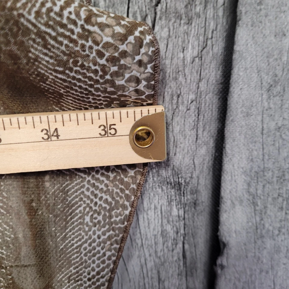 Camisa Bongo Mujer Mediana Estampado Animal Natación Cubrir Cuello en V Transparente Corbata Cintura Foto 3 de 4