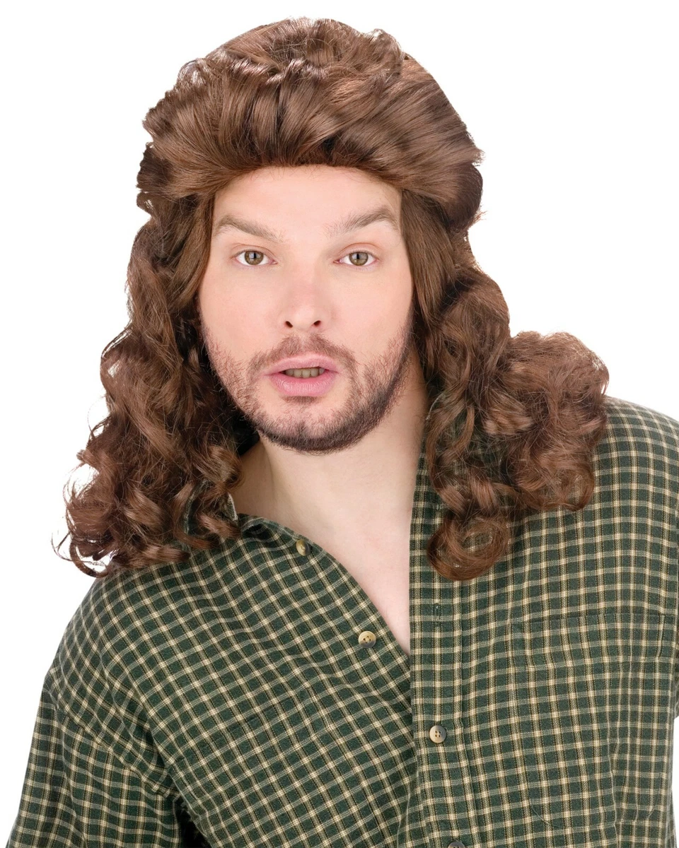 Brown top perm wig